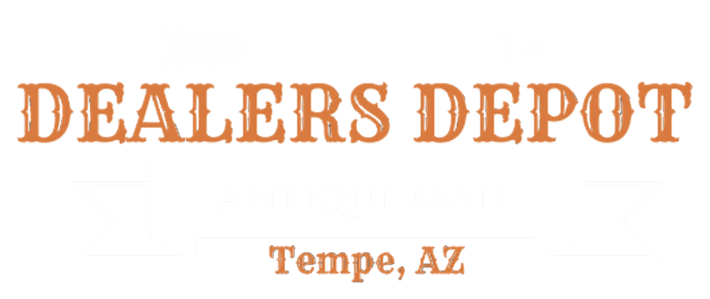 Logo Transparent, Orange and Black, www.dealersdepotantiquemall.com