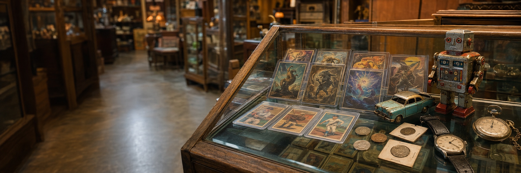 Banner Image, Collectibles in Tempe-Sports Cards, Old Coins, Vintage Toys, Watches, Pokémon Cards